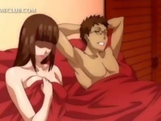 3d Anime young damsel Gets Pussy Fucked Upskirt In Bed