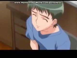 Anime teismeline adolescent juhtmetega lõbu kuradi sisse voodi