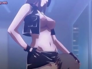 Anime prostitutka playing with big manhood