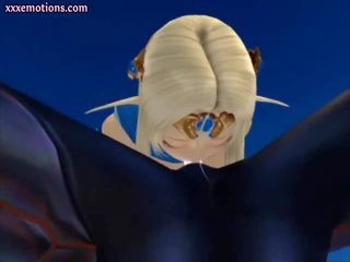 Animated elf takes hard swagger