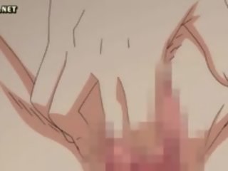 Gyzyl saçly anime gets sosok rubbed