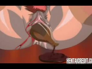 Hentai lassie brutalmente penetrato