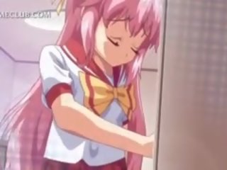 Cilik hentai mademoiselle blowing large jago in close-up