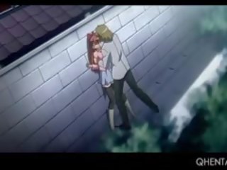 Sweet Redhead Hentai damsel Giving Her Best Blowjob And Titjob