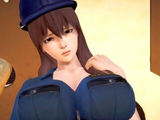Policewoman pracujący z miłość 3d hentai 69