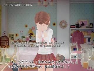 Innocent Anime Sweetie Showing Undies Upskirt
