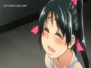 Anime sportowy dziewczyny mający hardcore dorosły wideo mov w the locker pokój