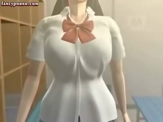 Sensual Anime slut Giving Head Job