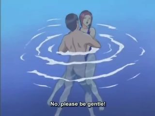 Animated schoolboy Owns Playgirl In SwimMing Pool