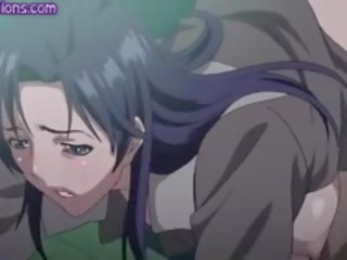 Liels pupiem anime mammīte izpaužas fucked