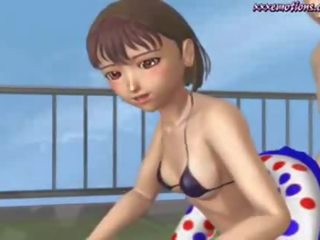 Model animated honey with tiny Tits gets penetrated