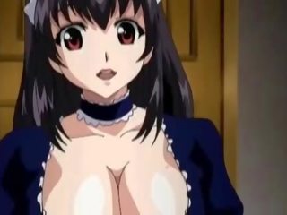 Anime maid seducing her boss