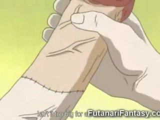 Хентай futanari 2 ніжки член