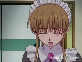 Innocent Looking Hentai Maid Rubbing Her Masters Thick putz