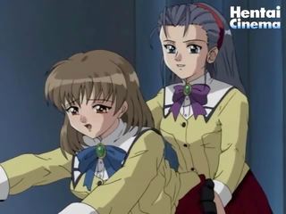 Animen läraren bonks henne ond studenten med henne lång finger i den röv