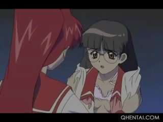 Hentai iskola trágár film -val meztelen ragyogó vöröshajú guminő