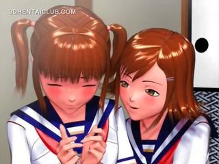Owadan anime young lady rubbing her coeds lusty künti