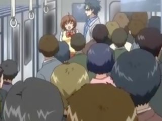 Busty Hentai Caught With No Ticket Gets Fucked In The Train
