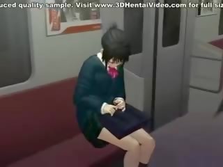 3d adolescente follada duro en la tren
