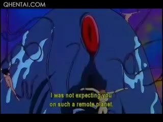 Desnudo tentador hentai princesa follando monsters largo tentáculos