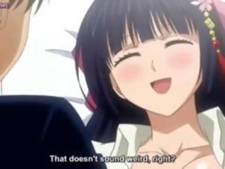 Kaaya-aya anime seductress makakakuha ng pagdaklot umit