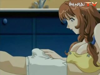 Breasty manga vrouw neuken