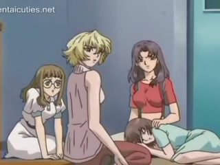 Splendid inviting busty anime hottie gets her pussy fucked hard clip