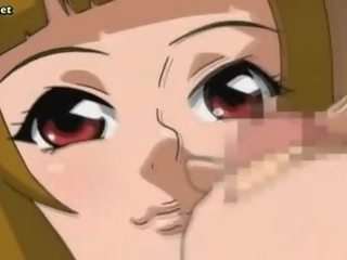 Mosaic; animen runkar en kuk med henne klantskallar