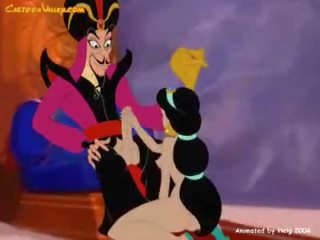 Princess Jasmine and bad Wizard clip