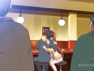 Ryšavý anime školní panenka seducing ji podmanivý učitel