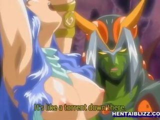 Hentai lassie gets hot riding by butterfly monster anime