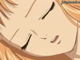 Piękne anime nauczycielka smakujący ukłucie