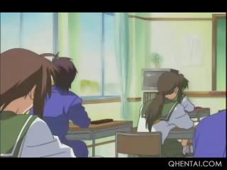 Bondage Hentai School Teacher Blowing Her Students phallus