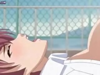 Redhead Anime With Big Tits Gets Laid Outside