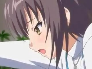 Anime sweety gives blowjob in bed