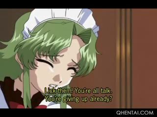 Hentai bị kích thích bạn tình dục lạm dụng của anh ấy thơm maids