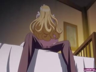 Blonde Hentai Maid With Huge Titties Rides Hard pecker
