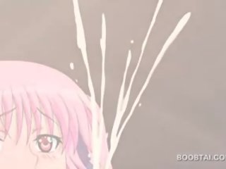 Rosa cabeludo mamalhuda hentai fairy dando cavalinho trabalho