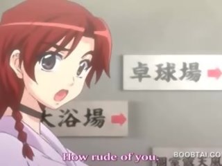 Tóc đỏ hentai inviting đối tượng hấp dẫn cho ngựa con công việc trong phim hoạt hình kẹp