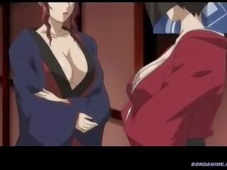 Japonské hentai páska oralsex a hlboké poking