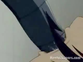 Sublime Hentai Slave Getting All Holes Penetrated By Long