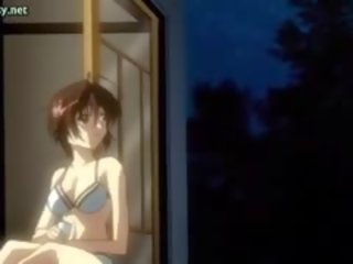 Sexually aroused anime dalaga pagkuha jizzed sa dutsa