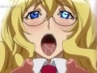 Cycate anime blondynka nabierający tłusta putz w ciasne tyłek otwór