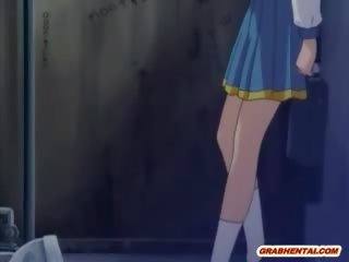 Japonská coed anime dostane prstoklad ji prdel