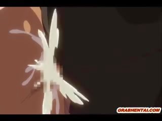 Getto hentai elf brutally gang körd av bandits i den