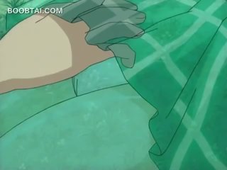 Panas kepada trot anime telanjang dude seks / persetubuhan yang enticing ghost
