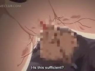 Lusty Anime darling In Stockings Riding Big penis On A Chair