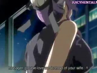 Hentai chick masturbate with a vibrator
