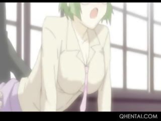 Passionate Teen Hentai girlfriend Masturbates Pussy In The Toilet