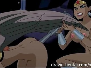Justice league hentai - dva piščanci za batman gred